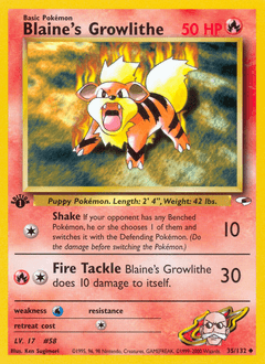 Blaine’s Growlithe