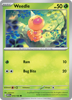 Weedle card art