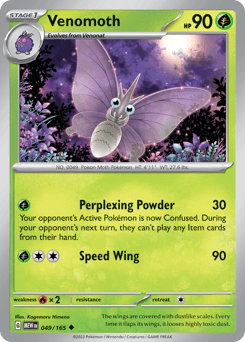 Venomoth card art