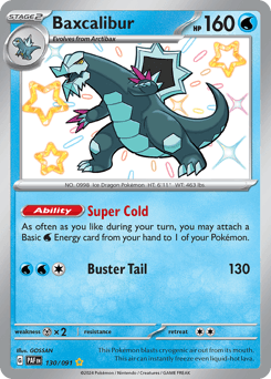 Baxcalibur card art