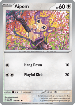 Aipom card art