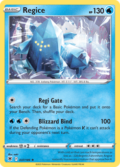 Regice card art